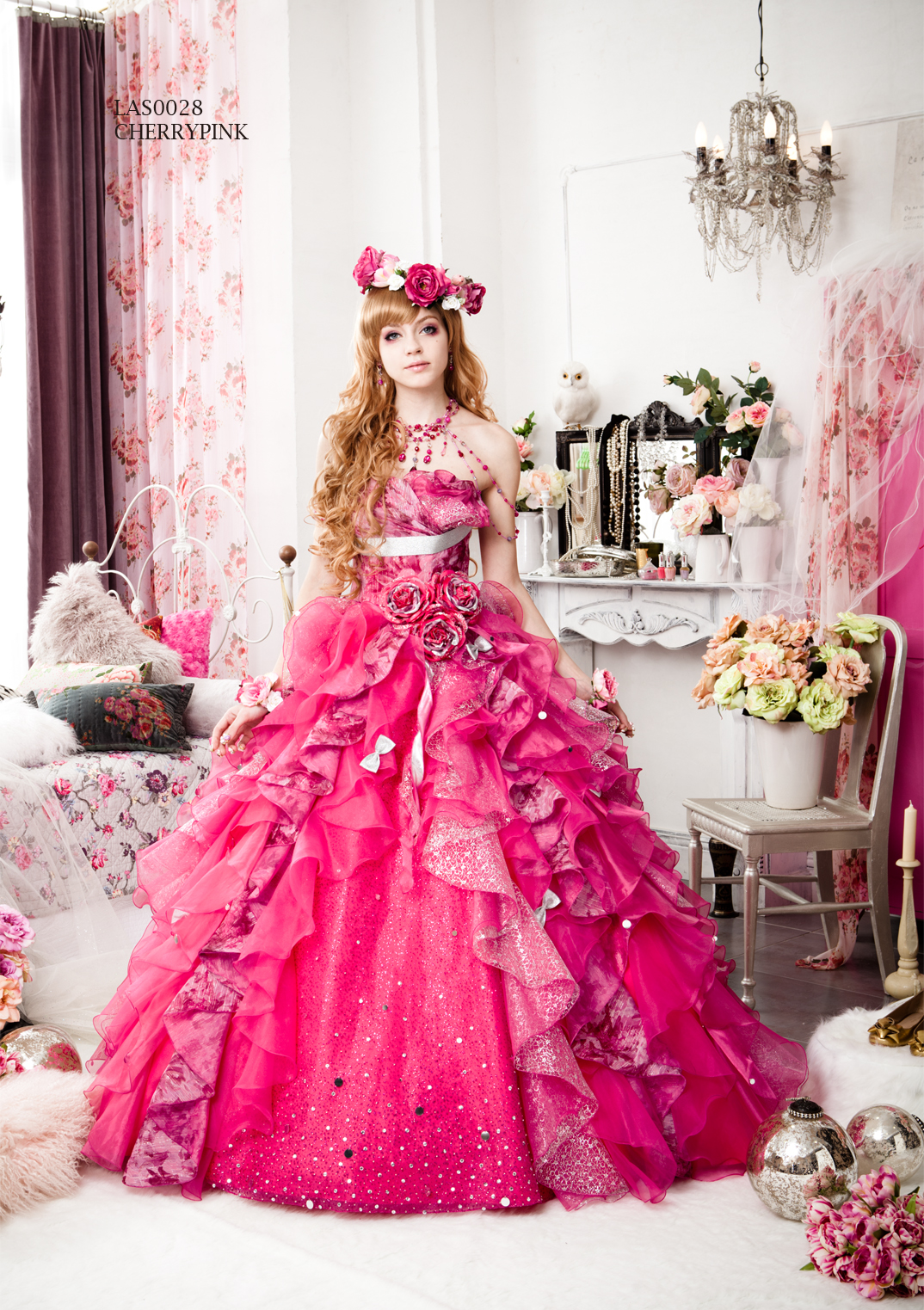 ピンクのカラードレス紹介 ウェディングドレスレンタルのブライダルヒロ 東京