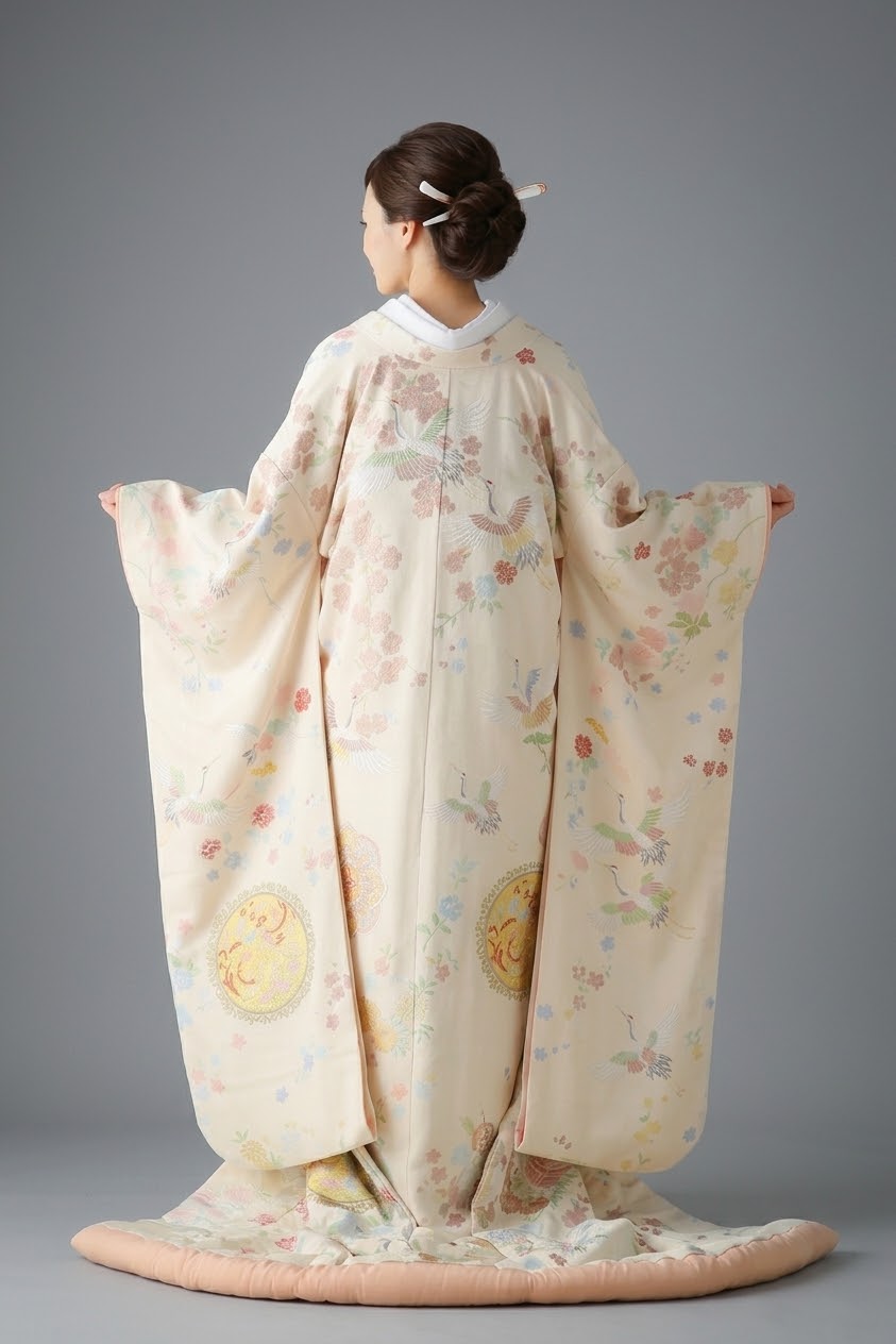 JUK034  華文に小花流し
